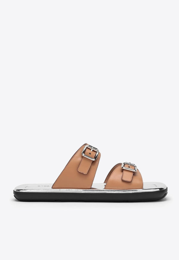 Logo Leather Sandals