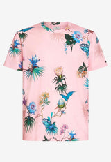 Short-Sleeved Floral T-shirt