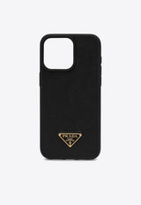 Saffiano Leather iPhone 15 Pro Max Phone Case