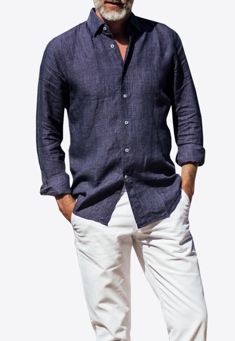 Divin Button-Up Shirt in Linen