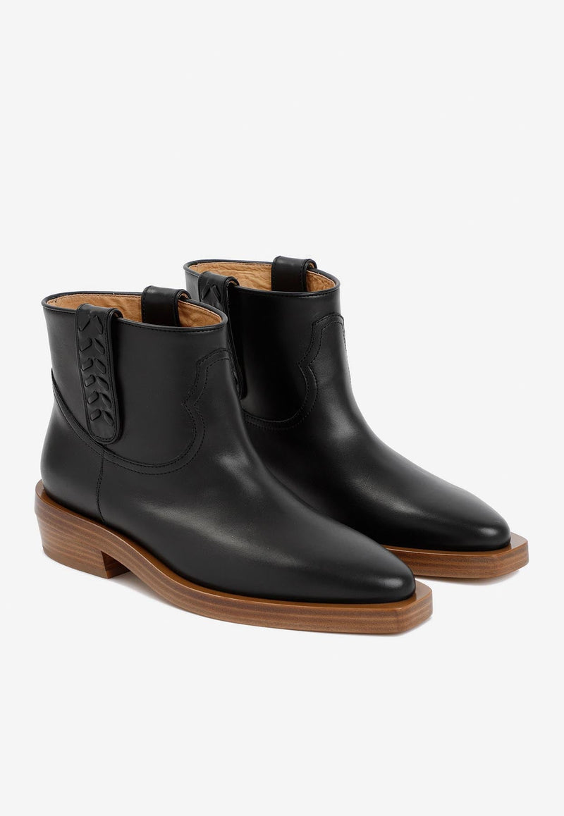 Reza Leather Ankle Boots