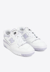 550 Low-Top Sneakers in Lilac and White
