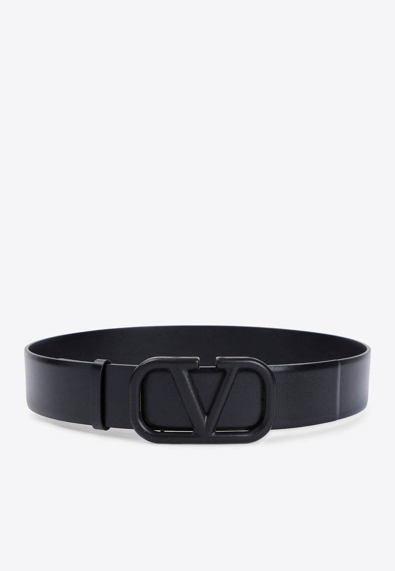 VLogo Signature Leather Buckle Belt
