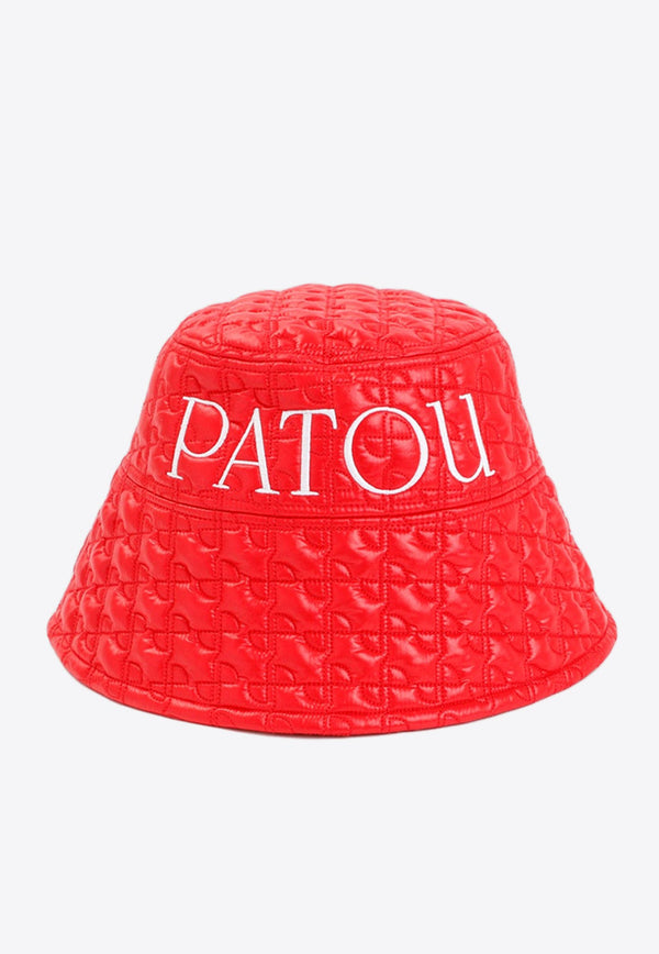 Logo-Embroidered Quilted Bucket Hat