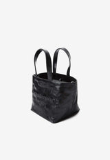 Small Punch Tote Bag in Crackle Patent Leather