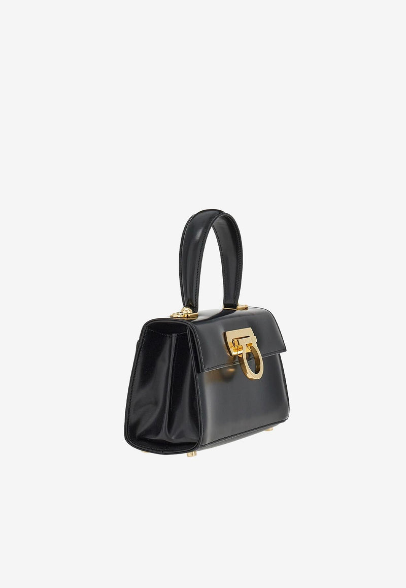 Iconic Calf Leather Top Handle Bag