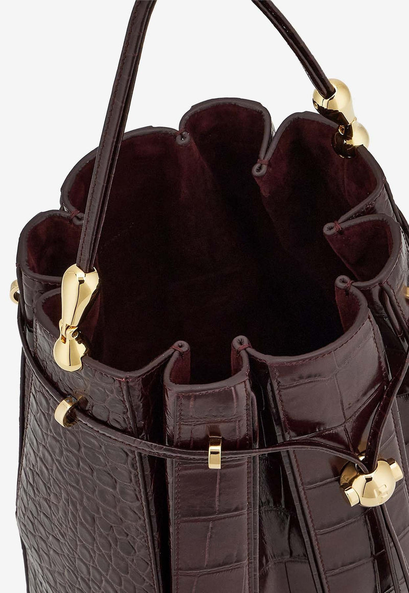 Medium Leather Bucket Bag