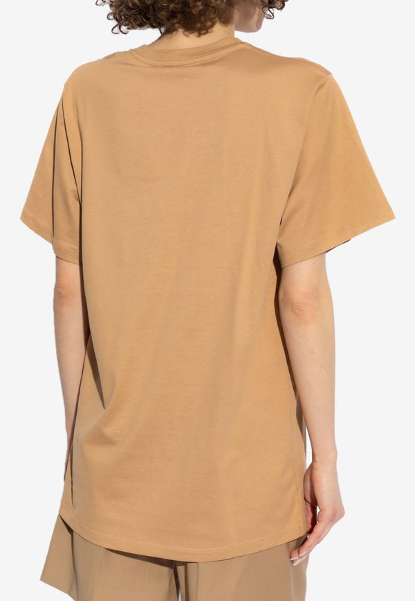 Mango Embroidered Logo T-shirt