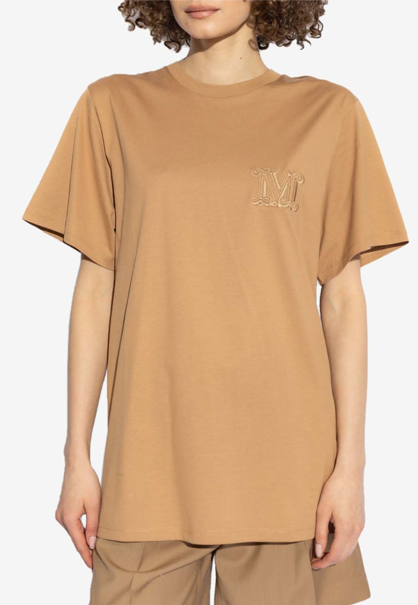 Mango Embroidered Logo T-shirt