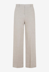 Linen Straight-Leg Pants