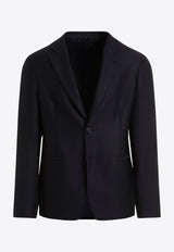 Single-Breasted Wool Blazer