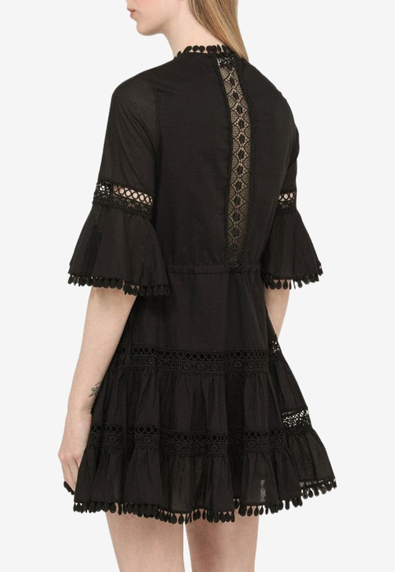 Agatha Lace-Trimmed Mini Dress