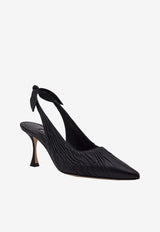 Pelagalo 70 Ruched Slingback Pumps