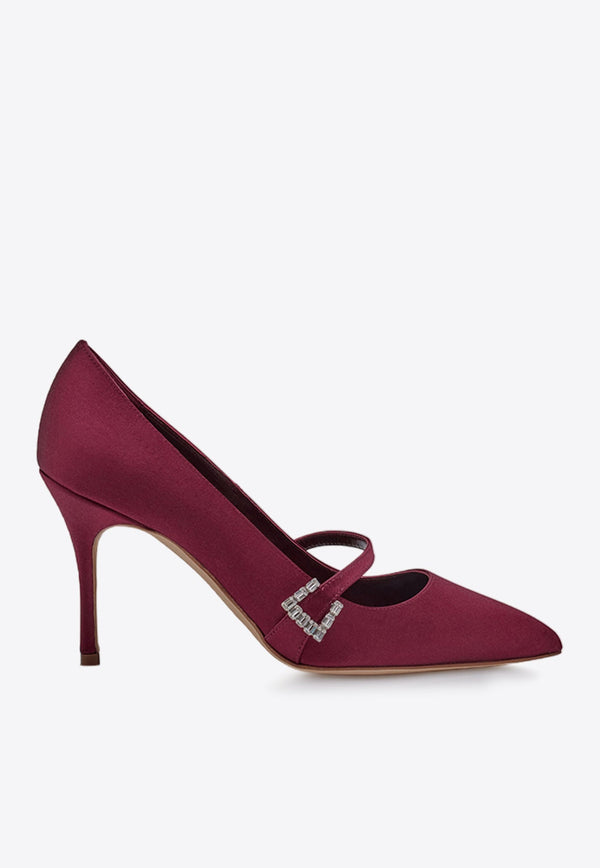 Ramima 90 Mary-Jane Satin Pumps