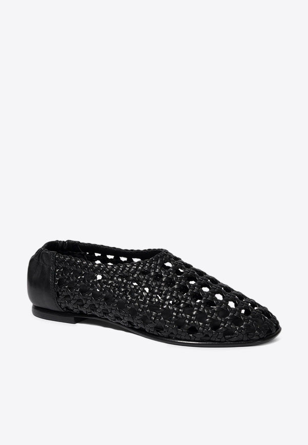 Eden Woven Leather Ballet Flat