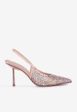 Gilda 80 Crystal-Embellished Slingback Pumps