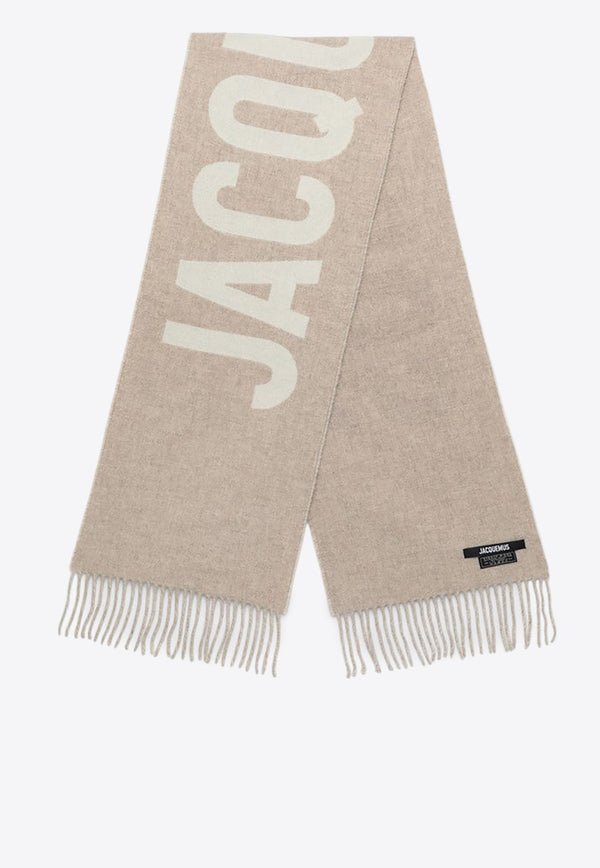 Logo Wool Scarf