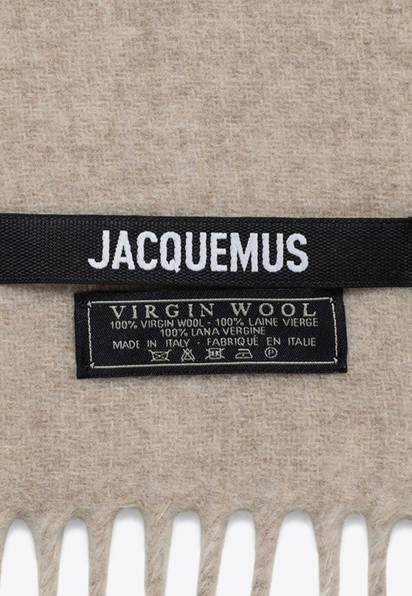 Logo Wool Scarf