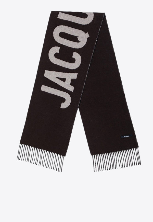 Logo Wool Scarf