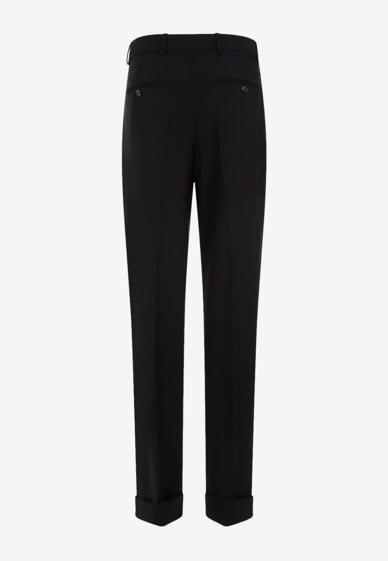 Ferito Wool Straight-Leg Pants