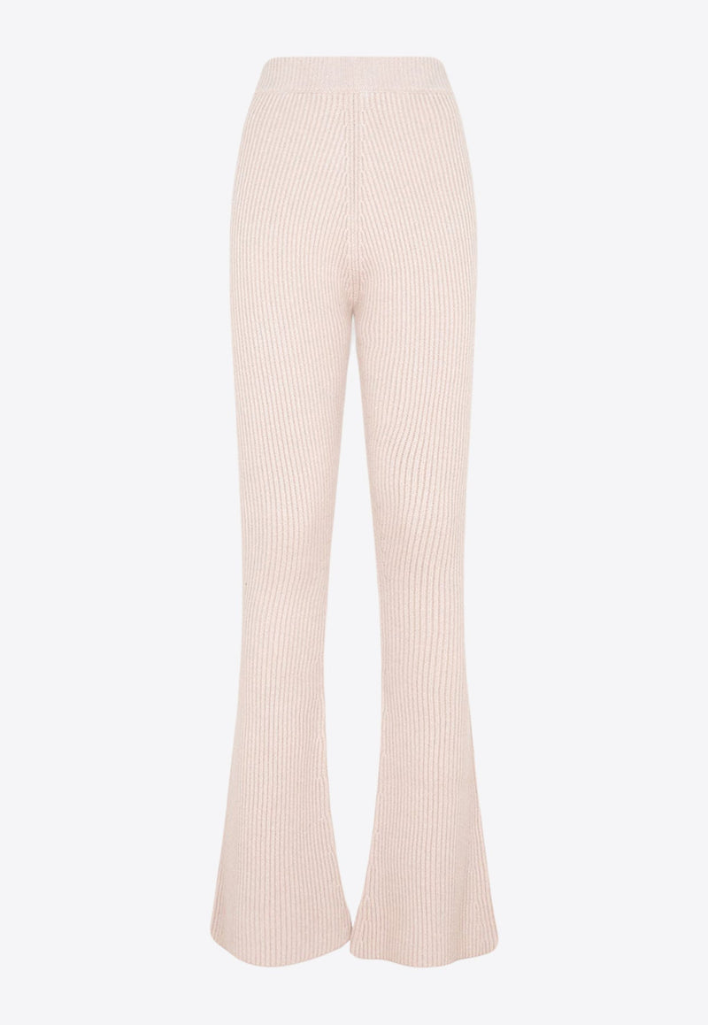 Flare Knit Rib Pants