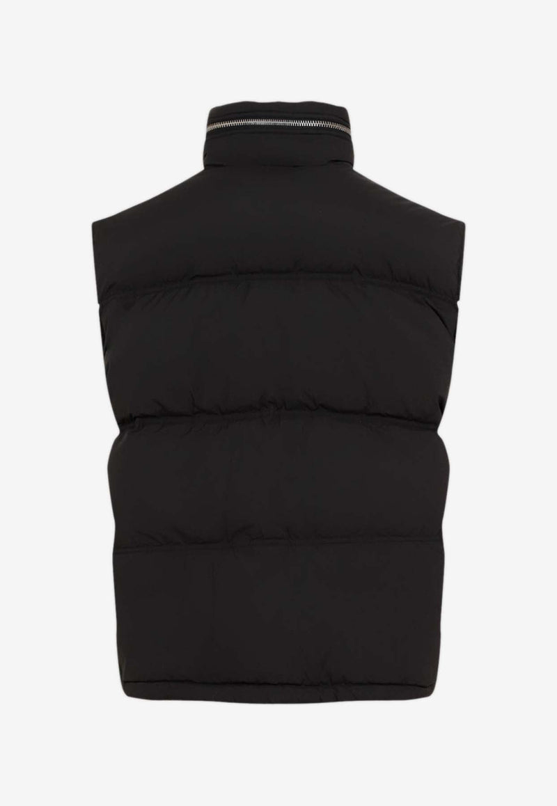 Logo Zip-Up Down Vest