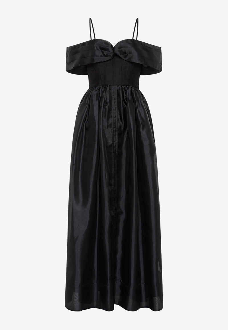 Cordelia Corset Off-Shoulder Maxi Dress