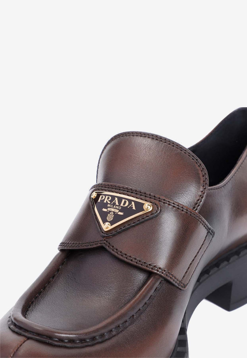 Logo Leather Loafers