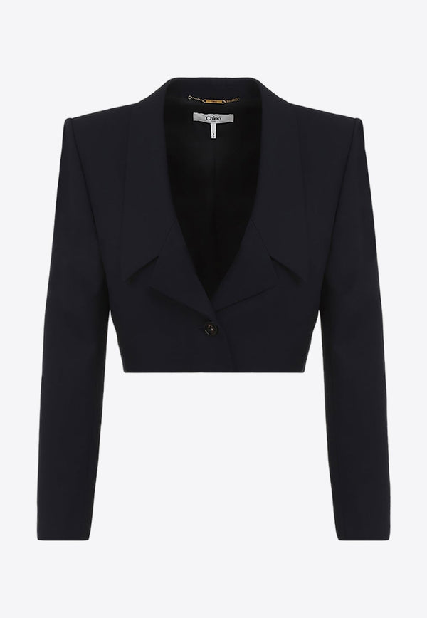 Wool Cropped Blazer