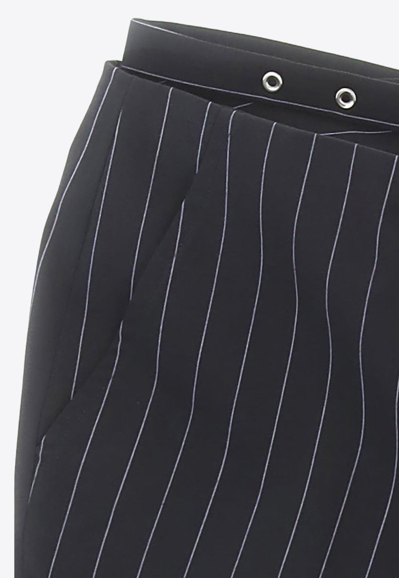 Pinstriped Tailored Pants