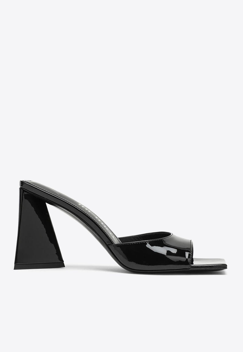 Mini Devon 85 Patent Leather Mules