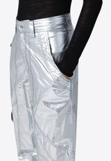 Divina Metallic Cargo Pants