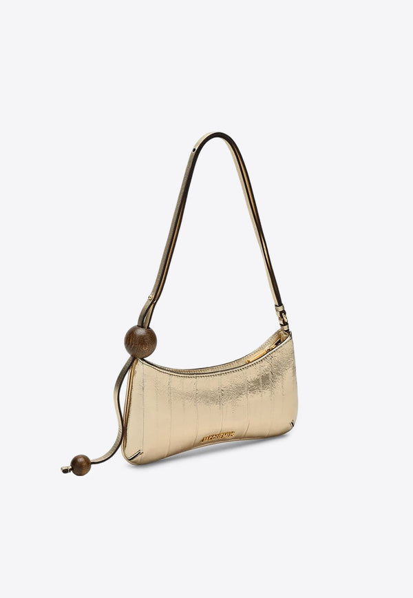 The Bisou Perle Mirrored Leather Shoulder Bag