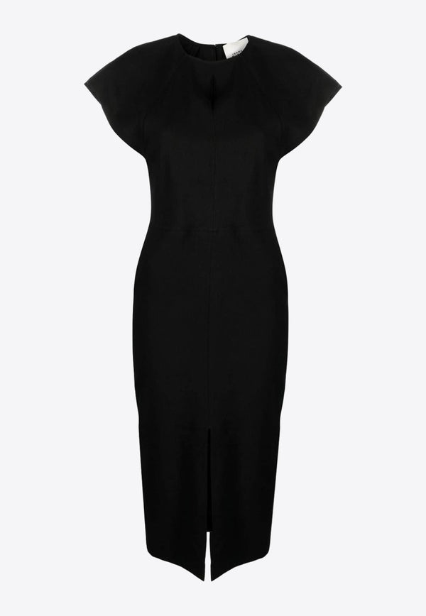 Mirna Cap-Sleeved Midi Dress