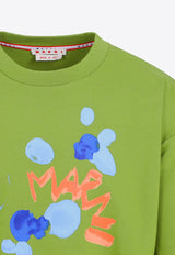 Graphic-Print Crewneck Pullover Sweatshirt