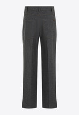 Cropped Wool Pants