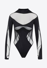 Cut-Out Mesh Bodysuit