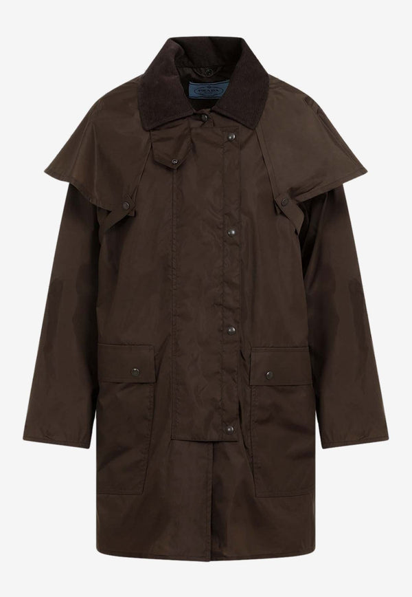 Logo-Plaque Trench Coat