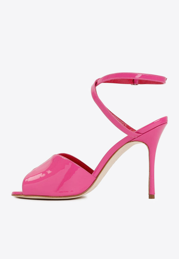 Hourani 105 Patent Leather Sandals