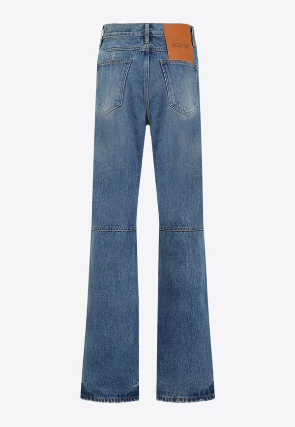 High-Waist Straight Jeans