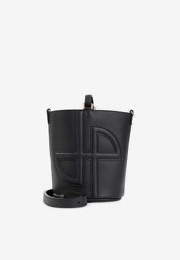 Logo Leather Bucket Bag