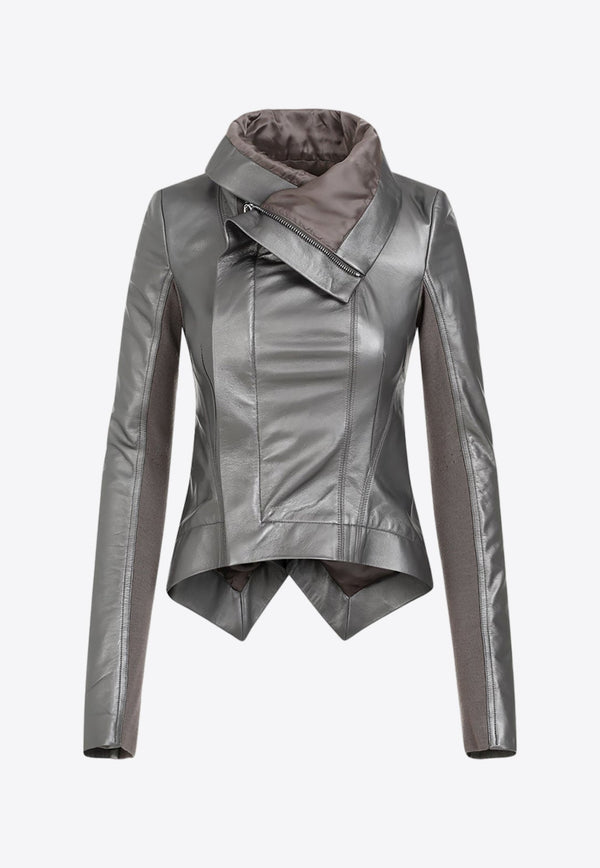 Naska Metallic Leather Jacket