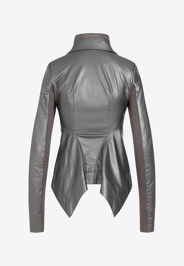 Naska Metallic Leather Jacket