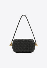 Knot Minaudiere Shoulder Bag in Intrecciato Leather