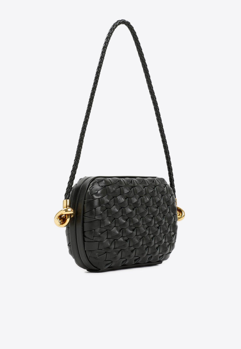 Knot Minaudiere Shoulder Bag in Intrecciato Leather