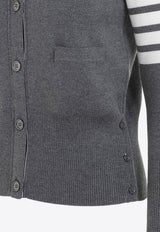 4 Bar Wool Cardigan