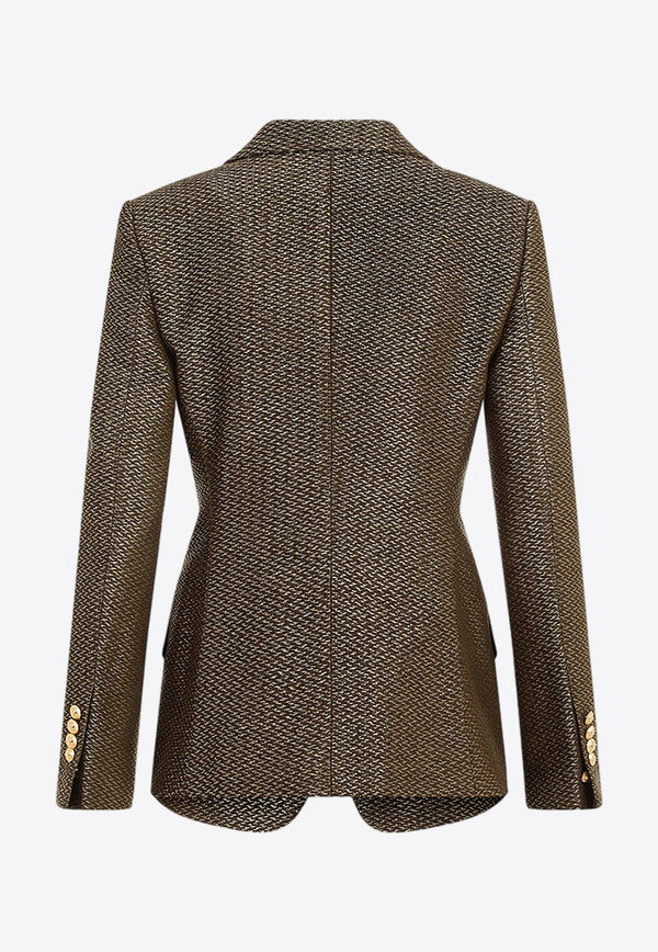 Boucle Single-Breasted Blazer