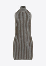 Turtleneck Knit Mini Dress