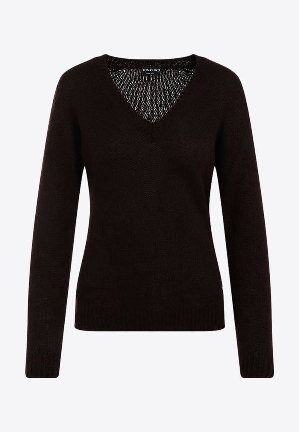 Cashmere and Silk V-neck Sweater