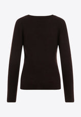 Cashmere and Silk V-neck Sweater